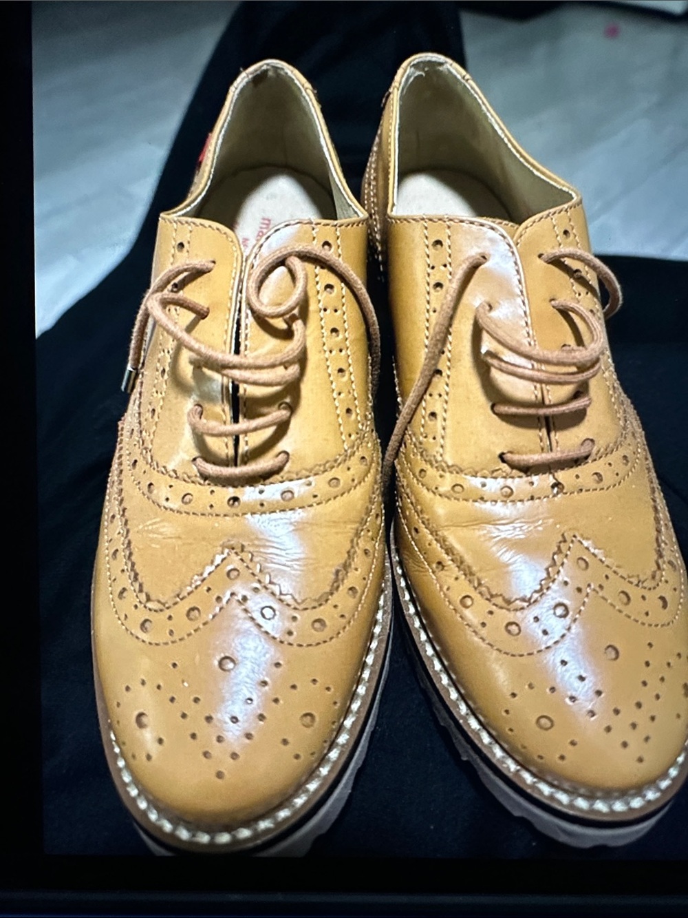 Marc Joseph Tan Wingtip Brogue Oxfords